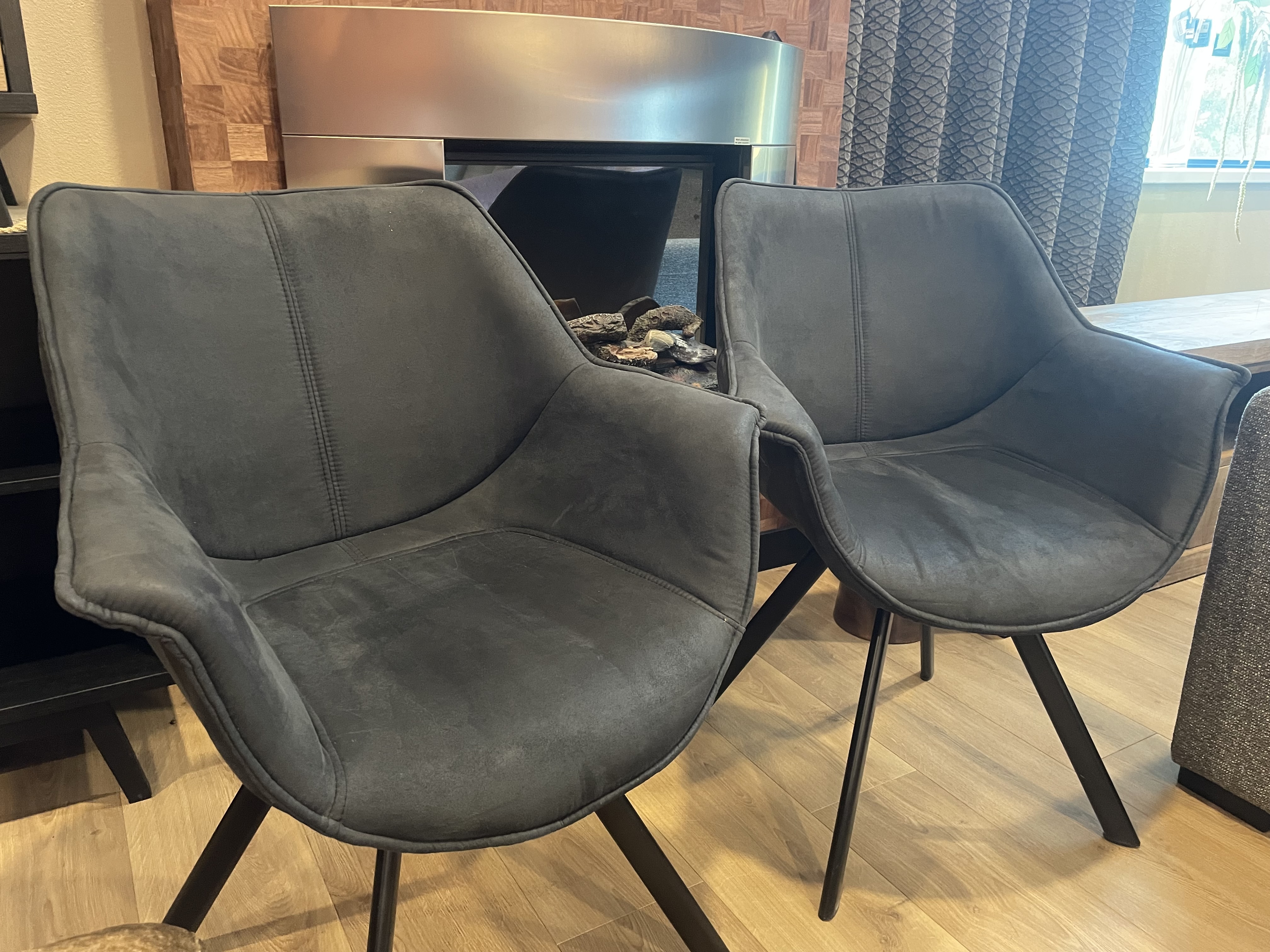 Afhaal showroommodel, eetkamerstoelen set
